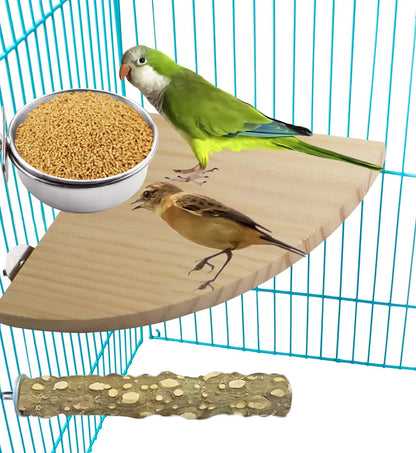 3 Pieces Stainless Steel Bird Feeding Dish Cups, Bird Feeder Parrot Food Water Bowls with Clamp, Pet Cage Cups Holder for Bird Parrot Cockatiel Conure Budgies Parakeet Small Animal