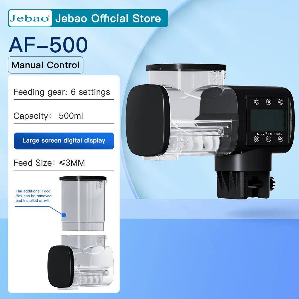 Jecod New Aquarium Fish Tank Feeder Intelligent Automatic Feeder Digital Timing Fish Tank Accessories Fish Feeding