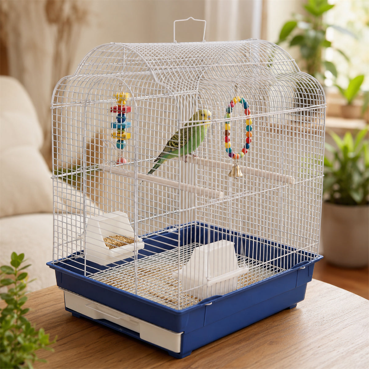 KCT ROSARIO plus BLUE MEDIUM BIRD CAGE SMALL EXOTIC PET CANARY BUDGIE FINCH