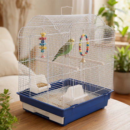 KCT ROSARIO plus BLUE MEDIUM BIRD CAGE SMALL EXOTIC PET CANARY BUDGIE FINCH