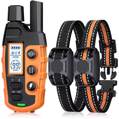 3300Ft Electric Dog Training Collar Remote Control Waterproof Pet Behaviorfor 5-120Lbs Puppy with Shock Vibration Beep