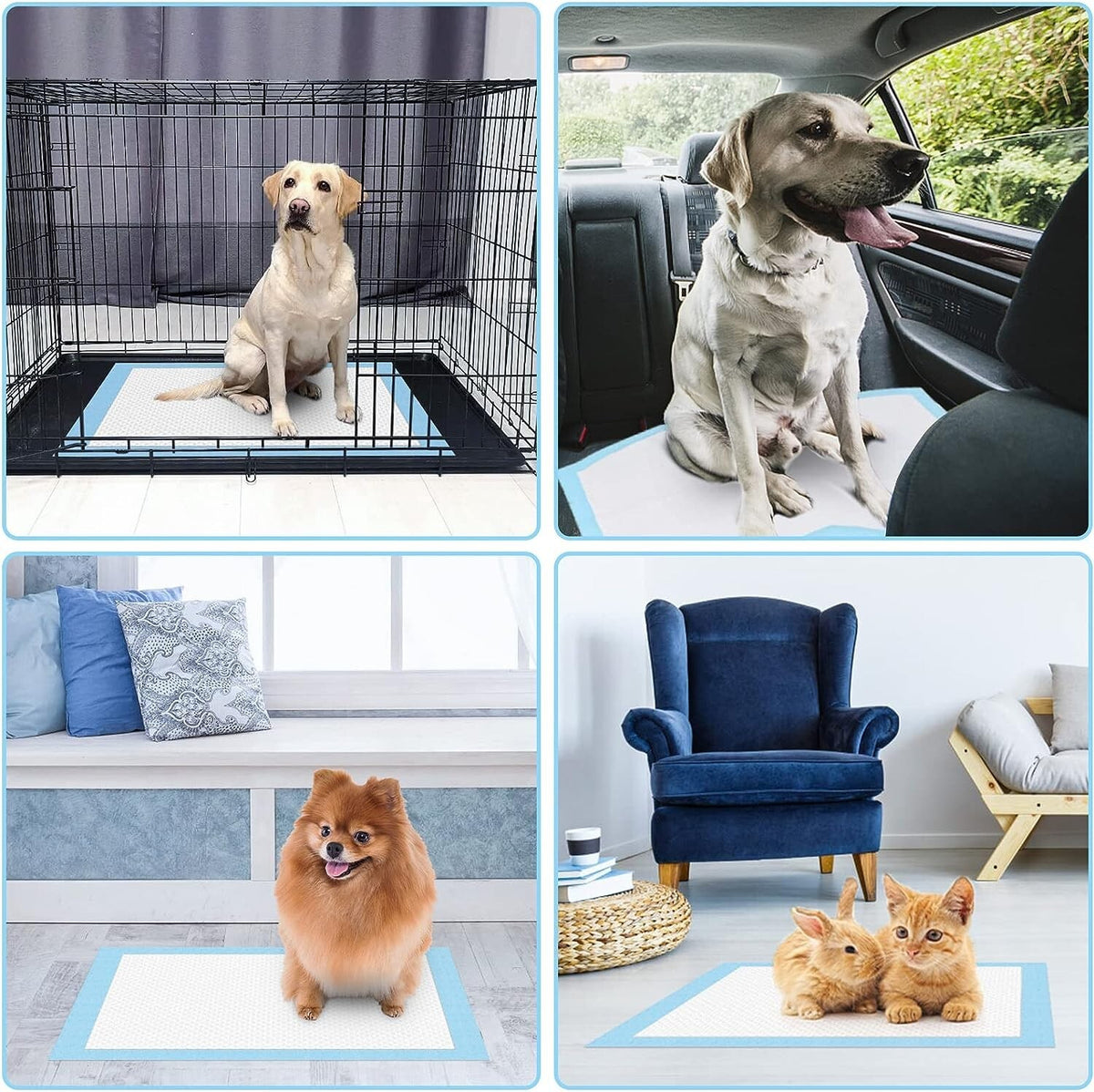 Puppy Training Pads with Wet Indicator Train Toilet Pee Wee Poo Dog Pet Cat Mats