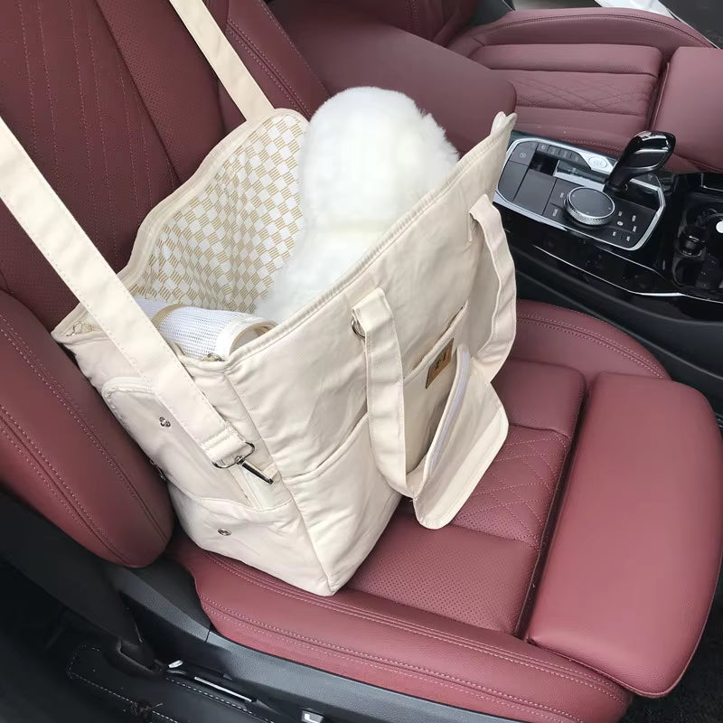 Portable Dog Bag Pet Cat Shoulder Handbag Car Seat Safe Travel Chihuahua Dog Supplies Suitable for Small Dogs Dog Carrier