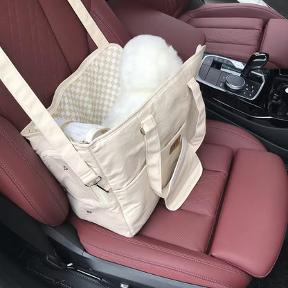Portable Dog Bag Pet Cat Shoulder Handbag Car Seat Safe Travel Chihuahua Dog Supplies Suitable for Small Dogs Dog Carrier